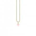 Little Loves Gold & Enamel Mini Heart Charm Necklace