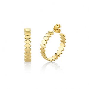 Pure Gold Medium Marquise Eye Hoops