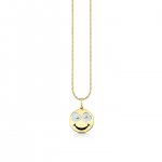 Gold & Diamond Fried Happy Face Charm