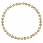 Gold & Diamond Happy Face Eternity Necklace