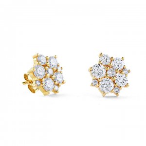 Gold & Diamond Cocktail Stud