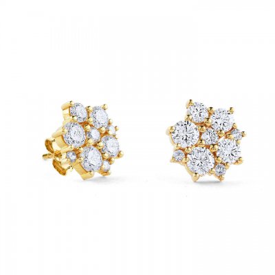 Gold & Diamond Cocktail Stud