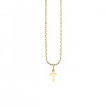 Little Loves Pure Gold Tiny Cross Charm Necklace