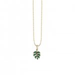 Gold Small Monstera Leaf Charm