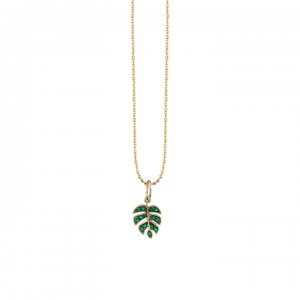 Gold Small Monstera Leaf Charm