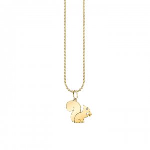 Pure Gold Squirrel Charm