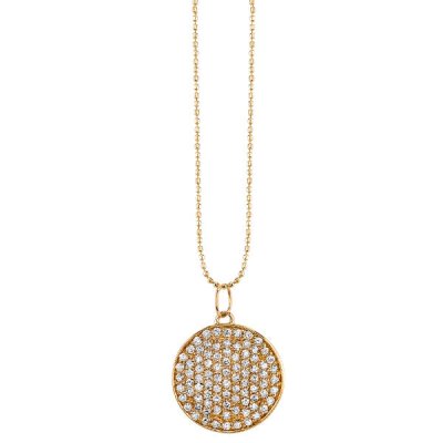 Men's Collection Gold & Diamond Medium Disc Charm