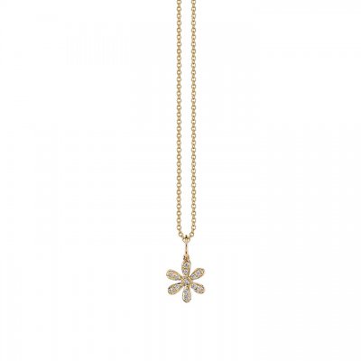 Gold & Diamond Flower Charm