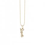 Gold & Diamond Love Charm Necklace