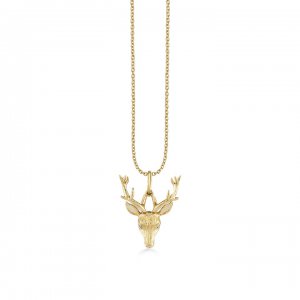 Gold & Diamond Deer Charm