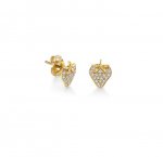 Gold & Diamond Strawberry Stud