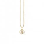 Little Loves Gold & Enamel Tiny Hamsa Medallion Necklace