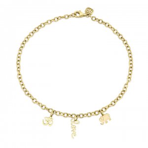 Pure Gold Multi-Charm Anklet