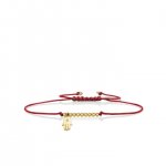 Little Loves Gold & Diamond Tiny Hamsa Cord Bracelet