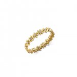 Gold & Diamond Tiny Daisy Eternity Ring