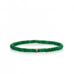 Gold & Diamond Eternity Rondelle on Aventurine