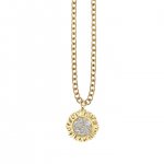 Gold & Diamond Large Cocktail Sunflower Charm