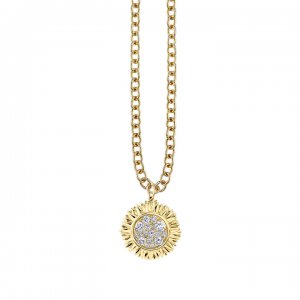 Gold & Diamond Large Cocktail Sunflower Charm