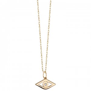 Men's Collection Gold & Diamond Evil Eye Charm