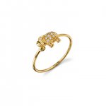 Gold & Diamond Elephant Ring