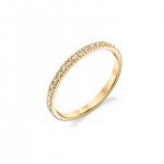 Gold & Pave Diamond Eternity Ring