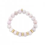 Pure Gold Multi Marquise Eye Rondelle Kunzite Bracelet