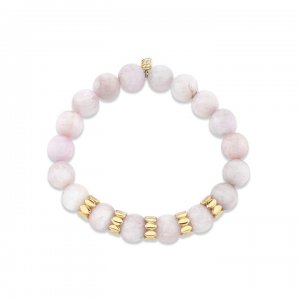 Pure Gold Multi Marquise Eye Rondelle Kunzite Bracelet