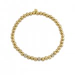 Gold & Diamond Multi-Ball on Gold Beads