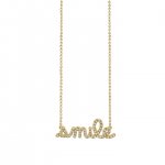 Gold & Diamond Small Smile Necklace