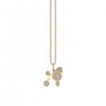 Gold & Diamond Poodle Charm