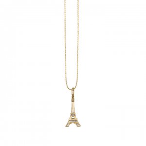 Gold & Diamond Eiffel Tower Charm