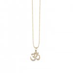 Gold & Diamond Om Charm