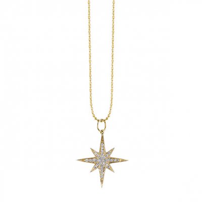 Gold & Diamond Medium Starburst Charm