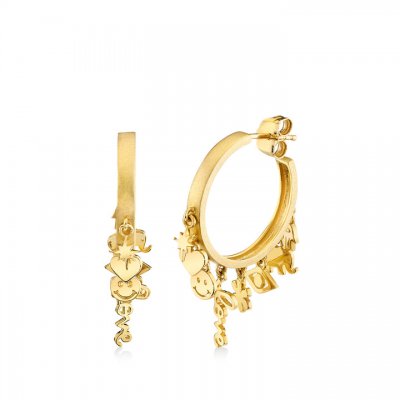 Pure Gold 20th Anniversary Icon Medium Hoops