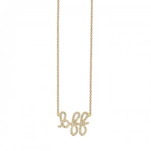 Gold & Diamond BFF Necklace