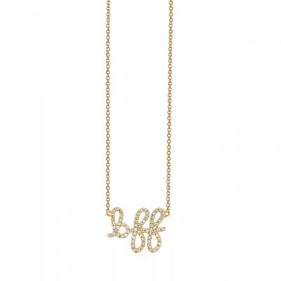 Gold & Diamond BFF Necklace