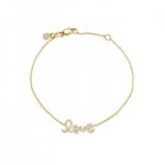 Gold & Pave Diamond Love Bracelet