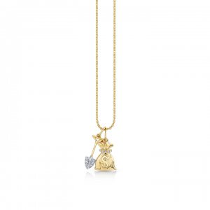 Gold & Diamond Gold Digger Necklace