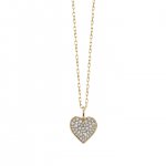 Gold & Diamond Mini Heart Charm