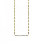 Gold & Diamond Small Cocktail Bar Necklace