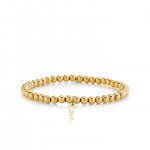 Pure Gold Tiny Love On Gold Beads