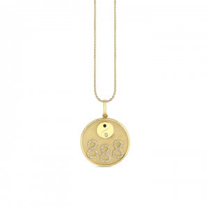 Gold & Diamond 888 Angel Number Charm