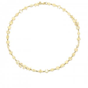 Pure Gold Small Multi-Icon Necklace