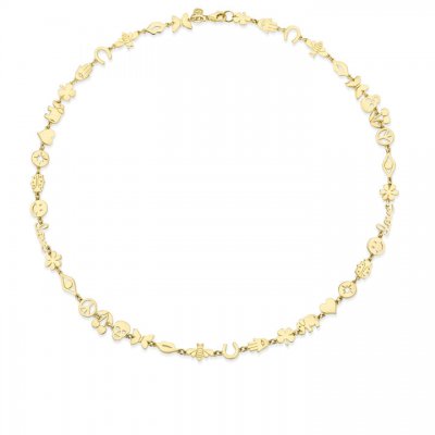 Pure Gold Small Multi-Icon Necklace