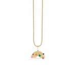 Little Loves Gold & Gemstone Rainbow Necklace