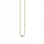 Little Loves Gold & Turquoise Mini Enamel Evil Eye Necklace