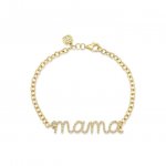 Gold & Diamond Mama Bracelet