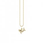 Gold & Diamond Shark Charm