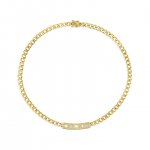 Gold & Diamond Luck Icons Bar Necklace