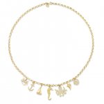 Gold & Diamond Sea Creatures Multi-Charm Necklace